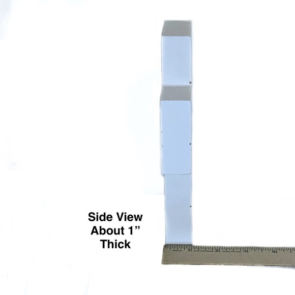 Cross Wall Decor Hanging or Freestanding Religious Home Decor Gift White Black - Picture 10 of 16